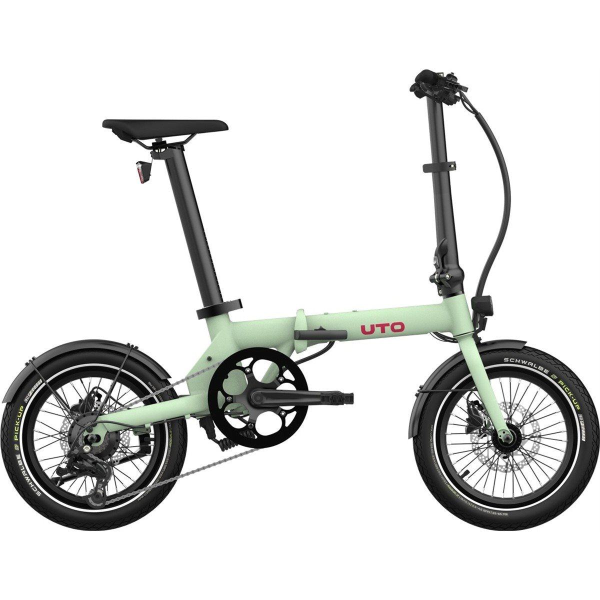 Hopfällbar Elcykel UTO Og16 Sage Green 16"