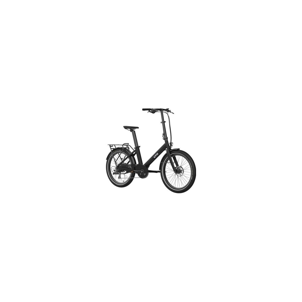 Hopfällbar Elcykel UTO Og24 Onyx Black 24"