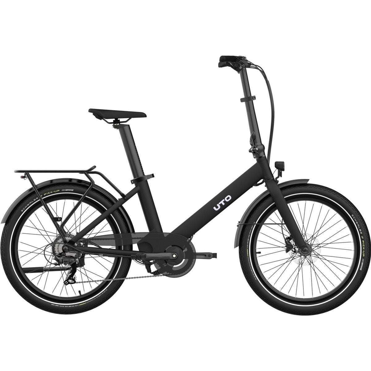 Hopfällbar Elcykel UTO Og24 Onyx Black 24"