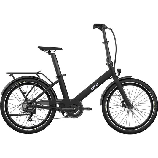 Hopfällbar Elcykel UTO Og24 Onyx Black 24"