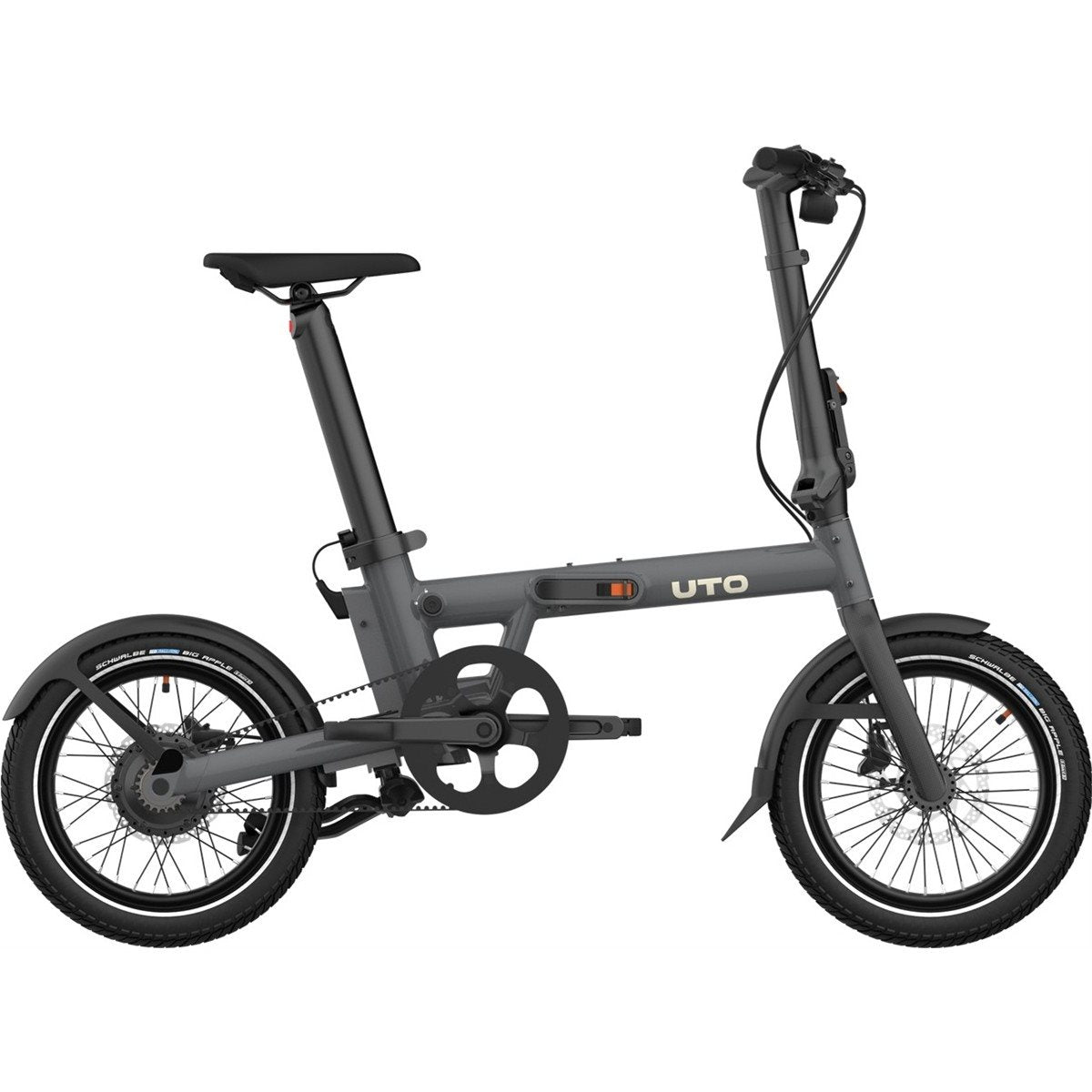 Hopfällbar Elcykel UTO Pro16 Anthracite Grey
