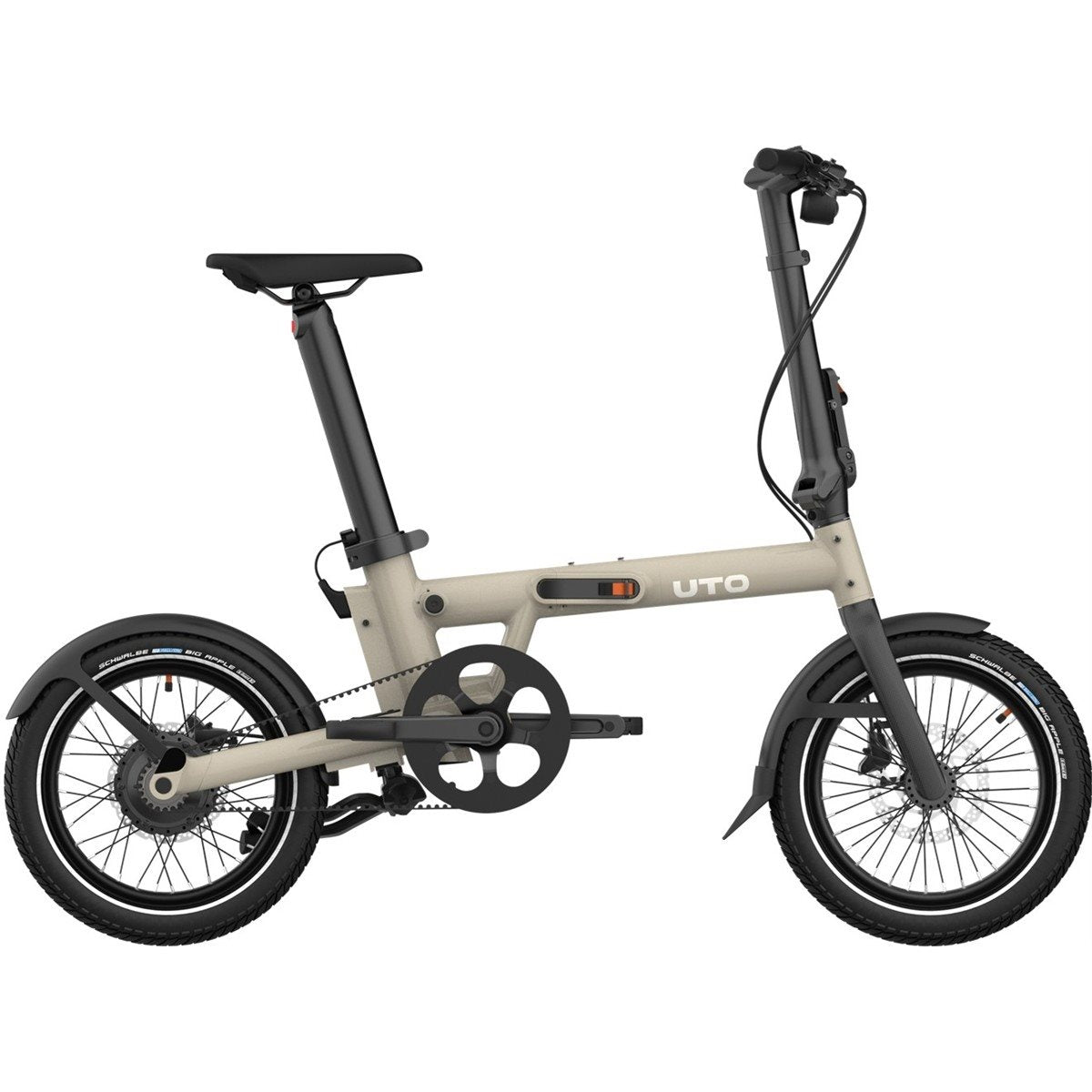 Hopfällbar Elcykel UTO Pro16 Taupe Satin 16"