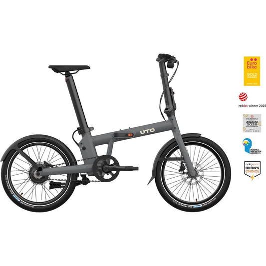Hopfällbar Elcykel UTO Pro20 Anthracite Grey 20"