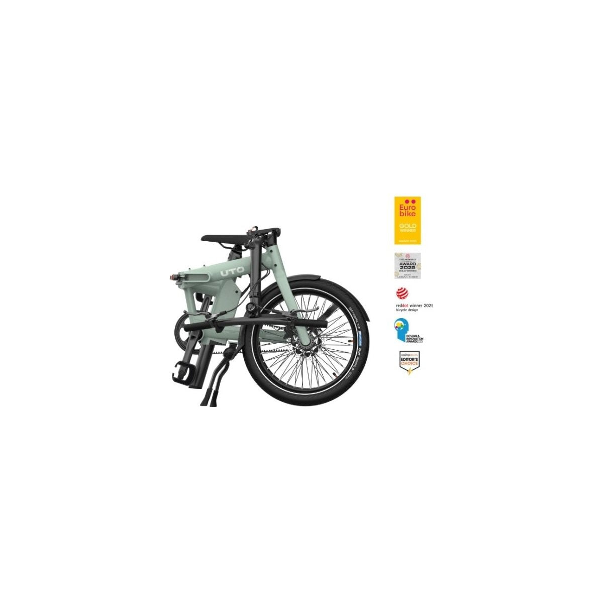 Hopfällbar Elcykel UTO Pro20 Smoked Green 20"