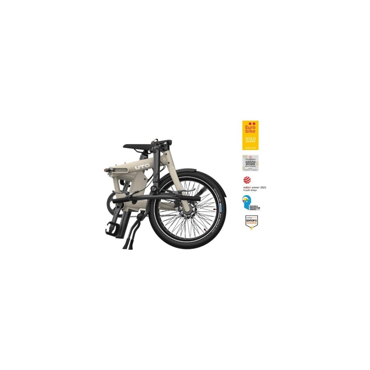 Hopfällbar Elcykel UTO Pro20 Taupe Satin 20"