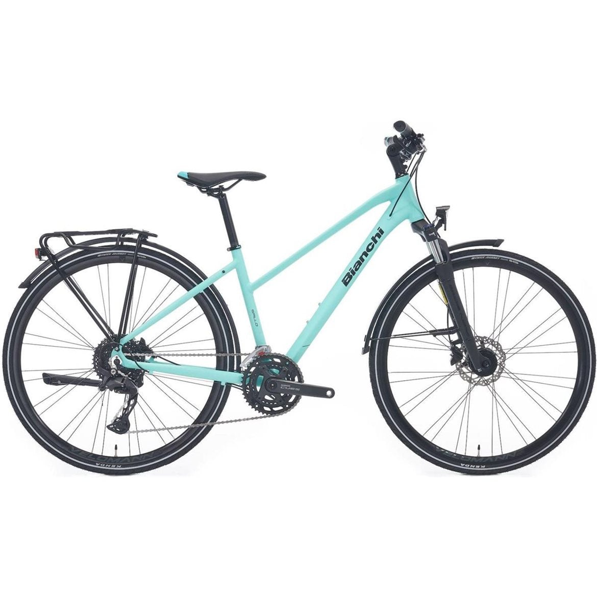 Hybridcykel Bianchi Spillo Tourer Step Through Celeste Matt