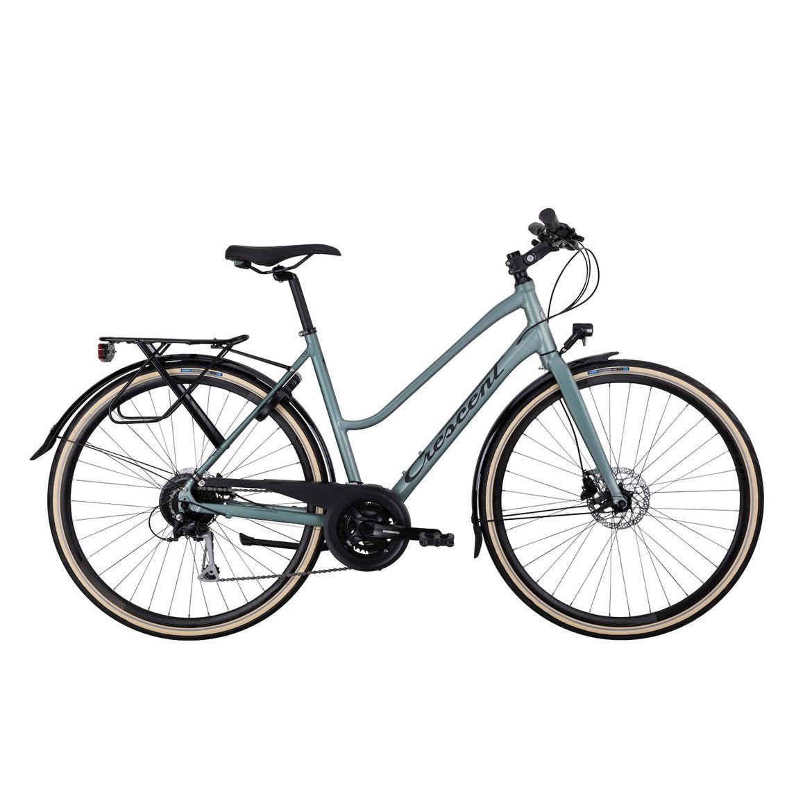 Hybridcykel Crescent Holma Ljusgrön metallic matt