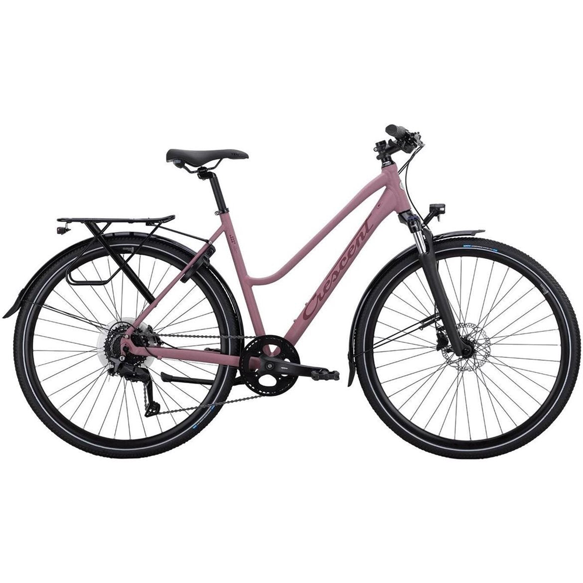 Hybridcykel Dam Crescent Åkulla 28 Tum 9-Växlar Bordeaux