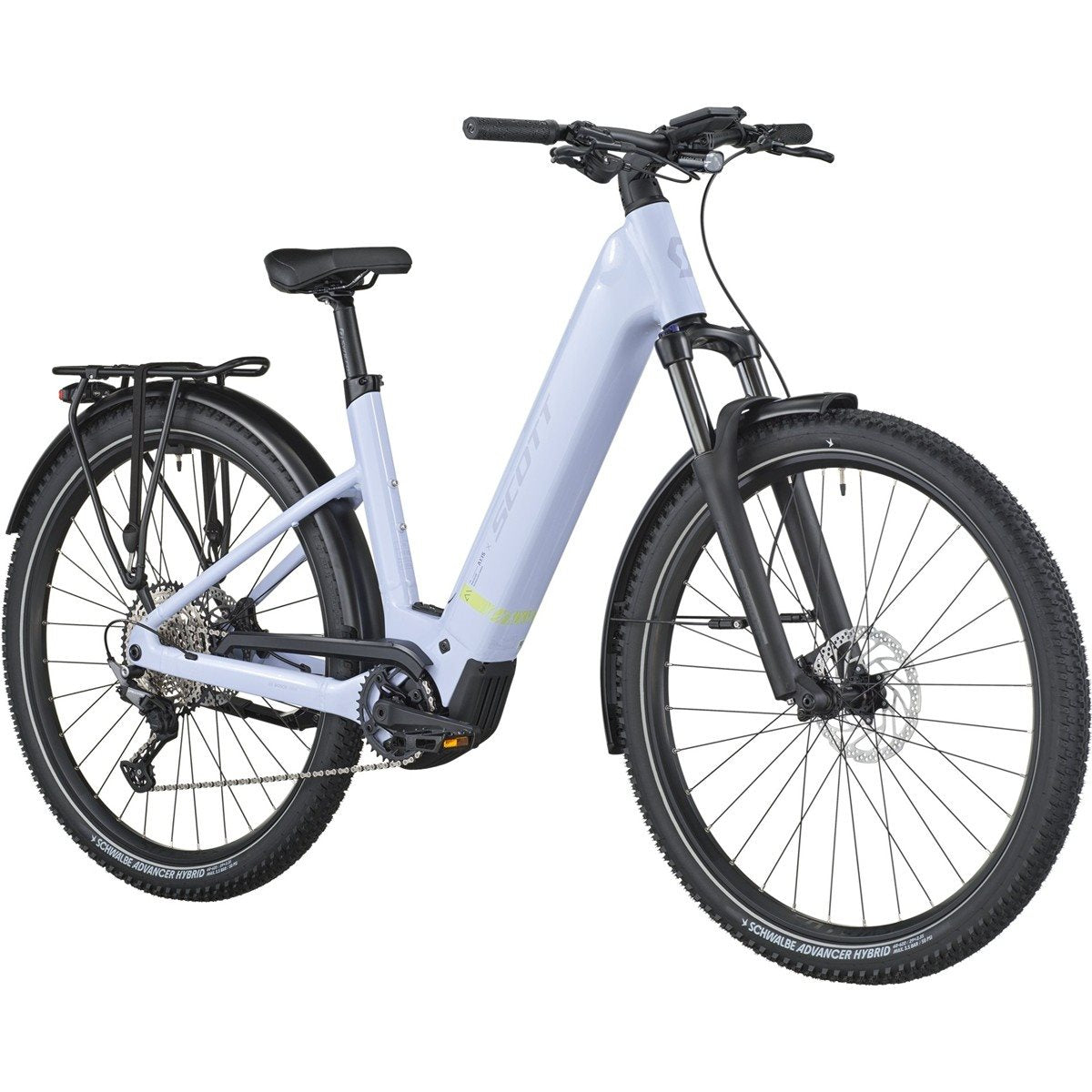Hybridcykel el Scott Axis 20 Wave Icy Blue