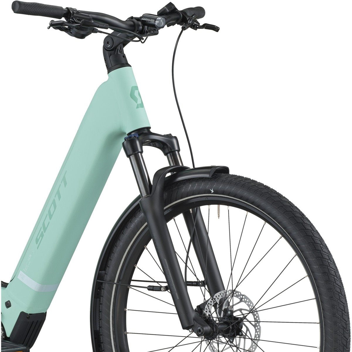 Hybridcykel el Scott Sub Sport 20 Wave Mint Green