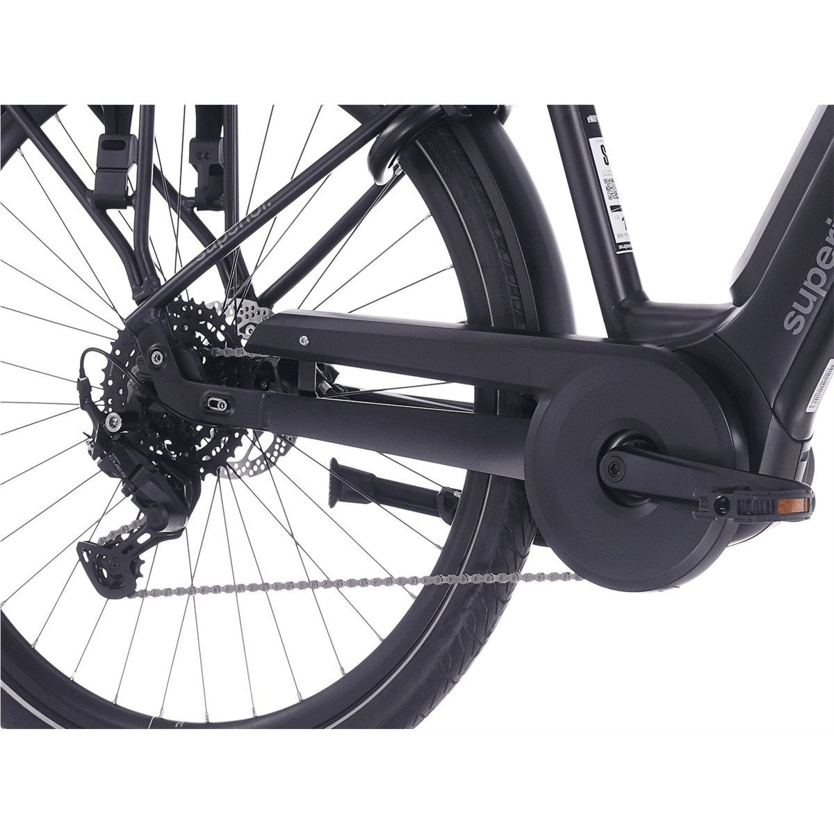 Hybridcykel el Superior eWAY 6.4 Matte Black
