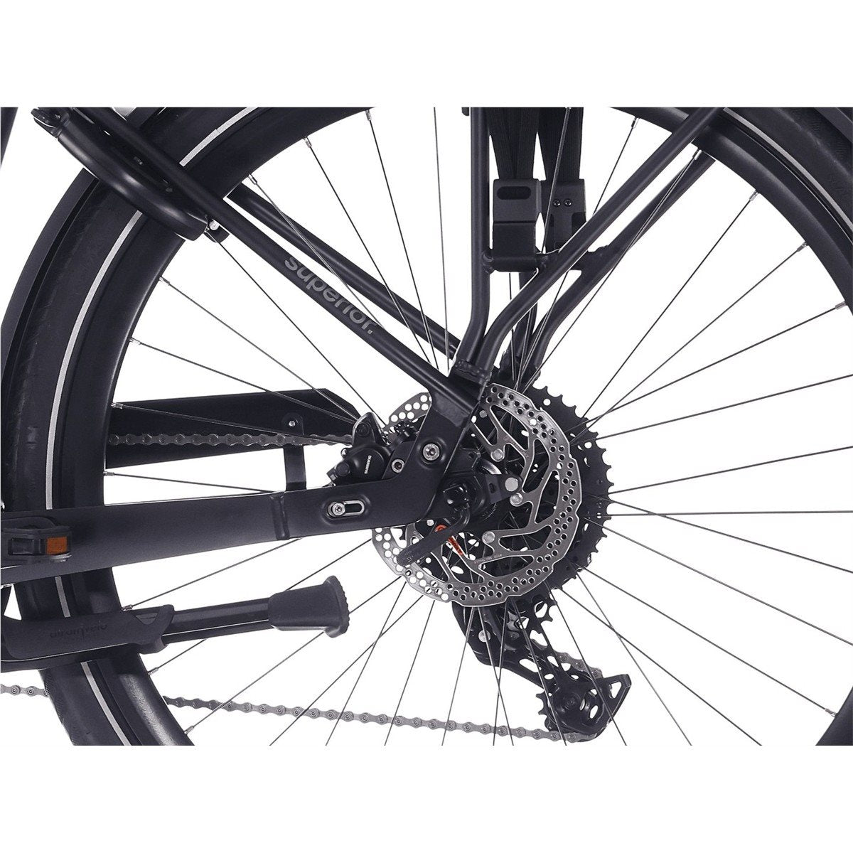 Hybridcykel el Superior eWAY 6.4 Matte Black