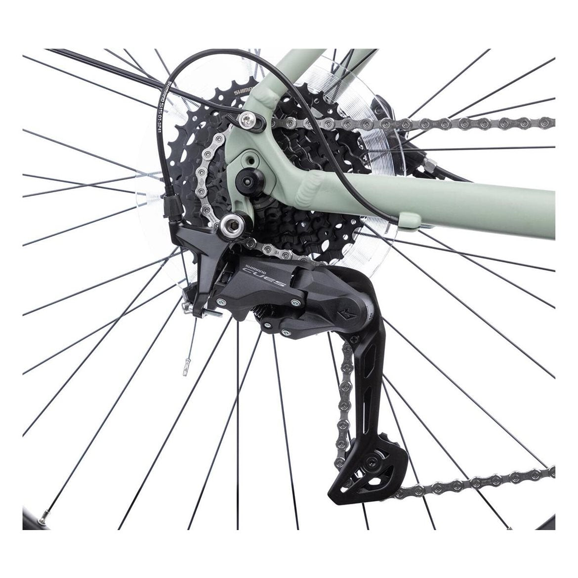 Hybridcykel Herr Crescent Starren 28 Tum 9-Växlar Grön