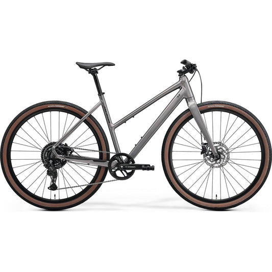 Hybridcykel Merida Speeder L 100 Silk Warm Slate Grey/Black