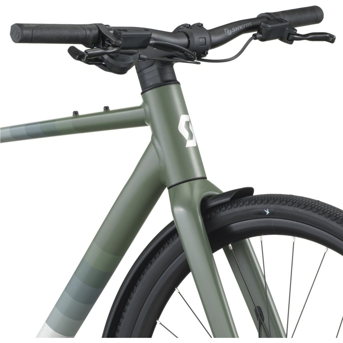 Hybridcykel Scott Metrix 30 EQ Alloy Silver/Wenge Green