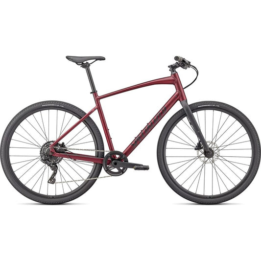 Hybridcykel Specialized Sirrus X 3.0 Satin Maroon / Black / Satin Black Reflective