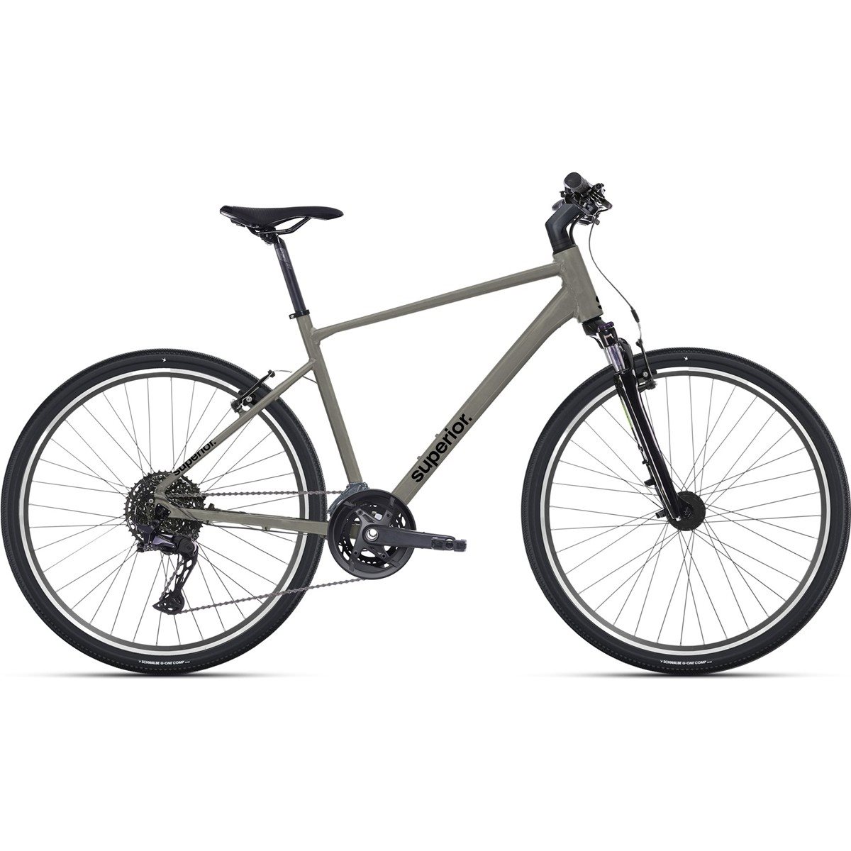 Hybridcykel Superior BLOX 6.0 Gloss Dark Chrome