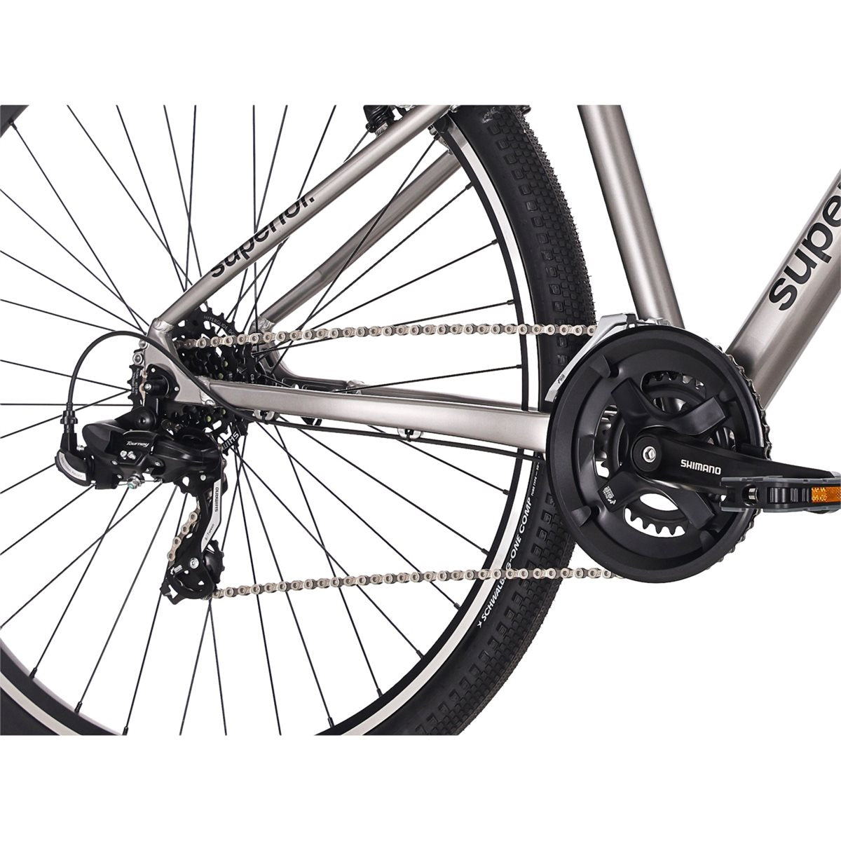 Hybridcykel Superior BLOX 6.0 Gloss Dark Chrome