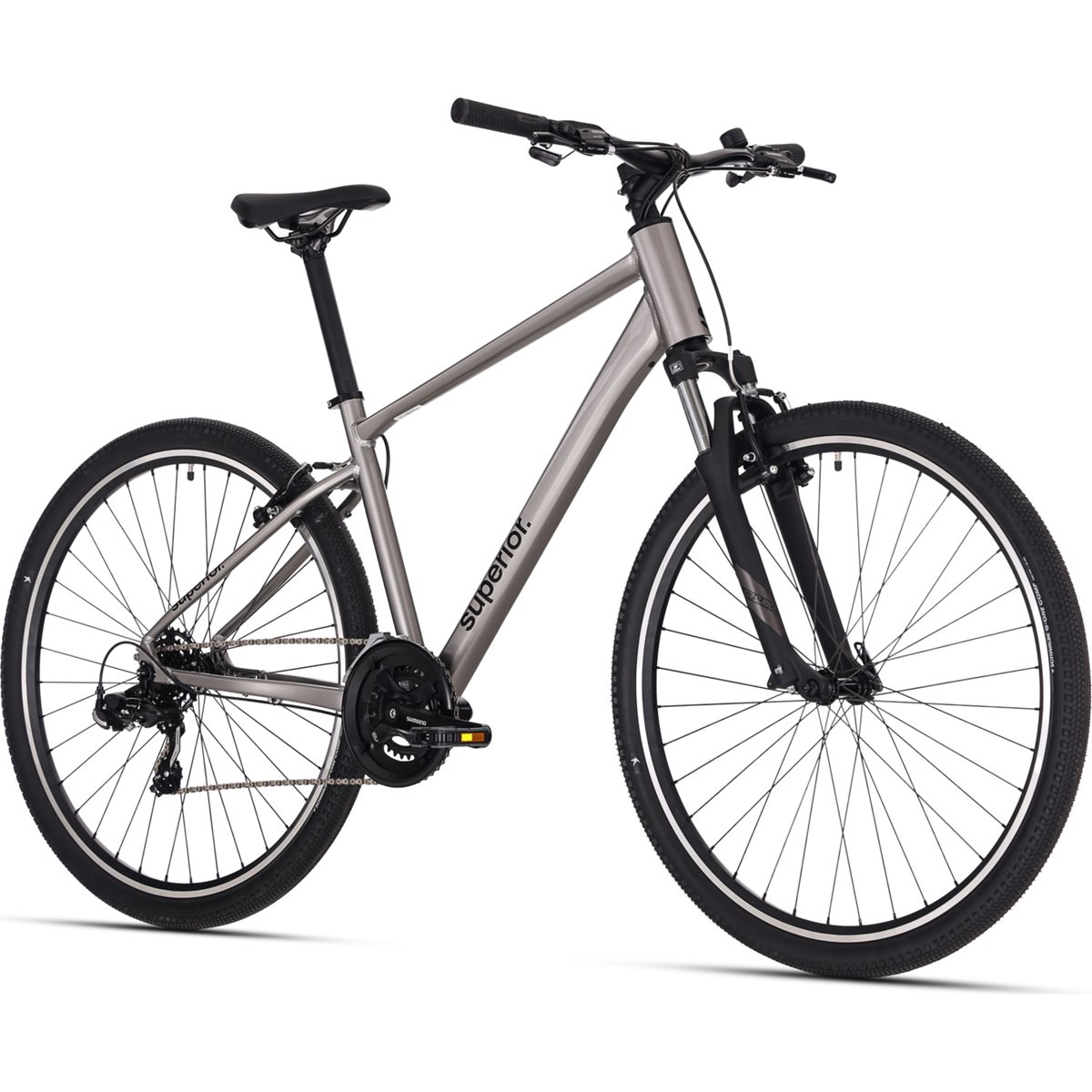 Hybridcykel Superior BLOX 6.0 Gloss Dark Chrome