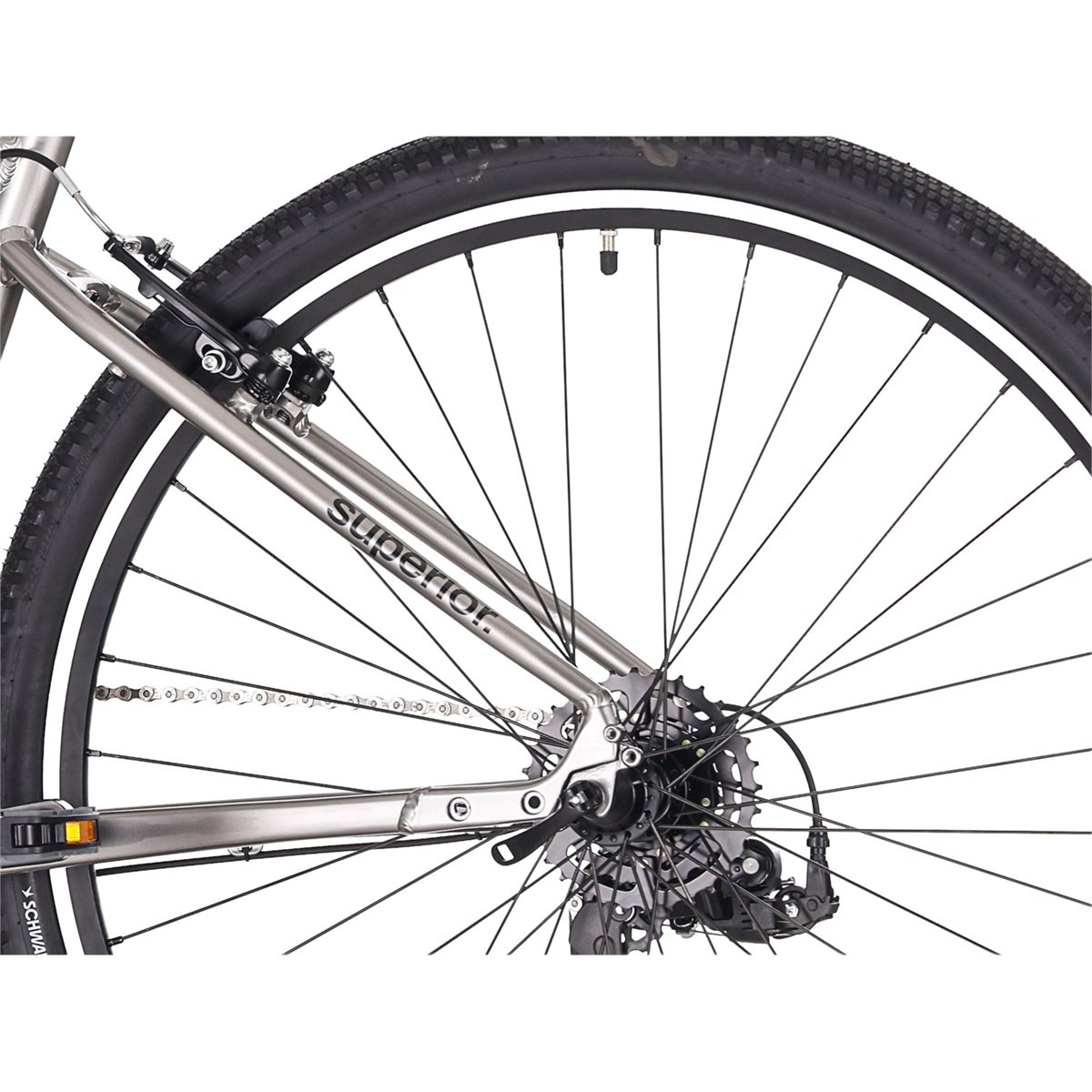 Hybridcykel Superior BLOX 6.0 Gloss Dark Chrome