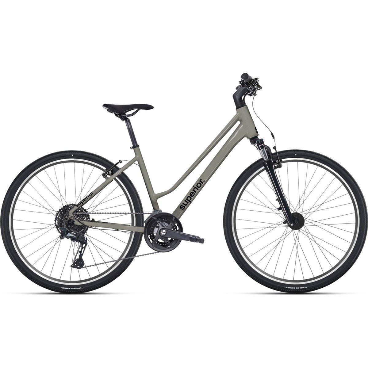 Hybridcykel Superior BLOX 6.0 MS Gloss Dark Chrome
