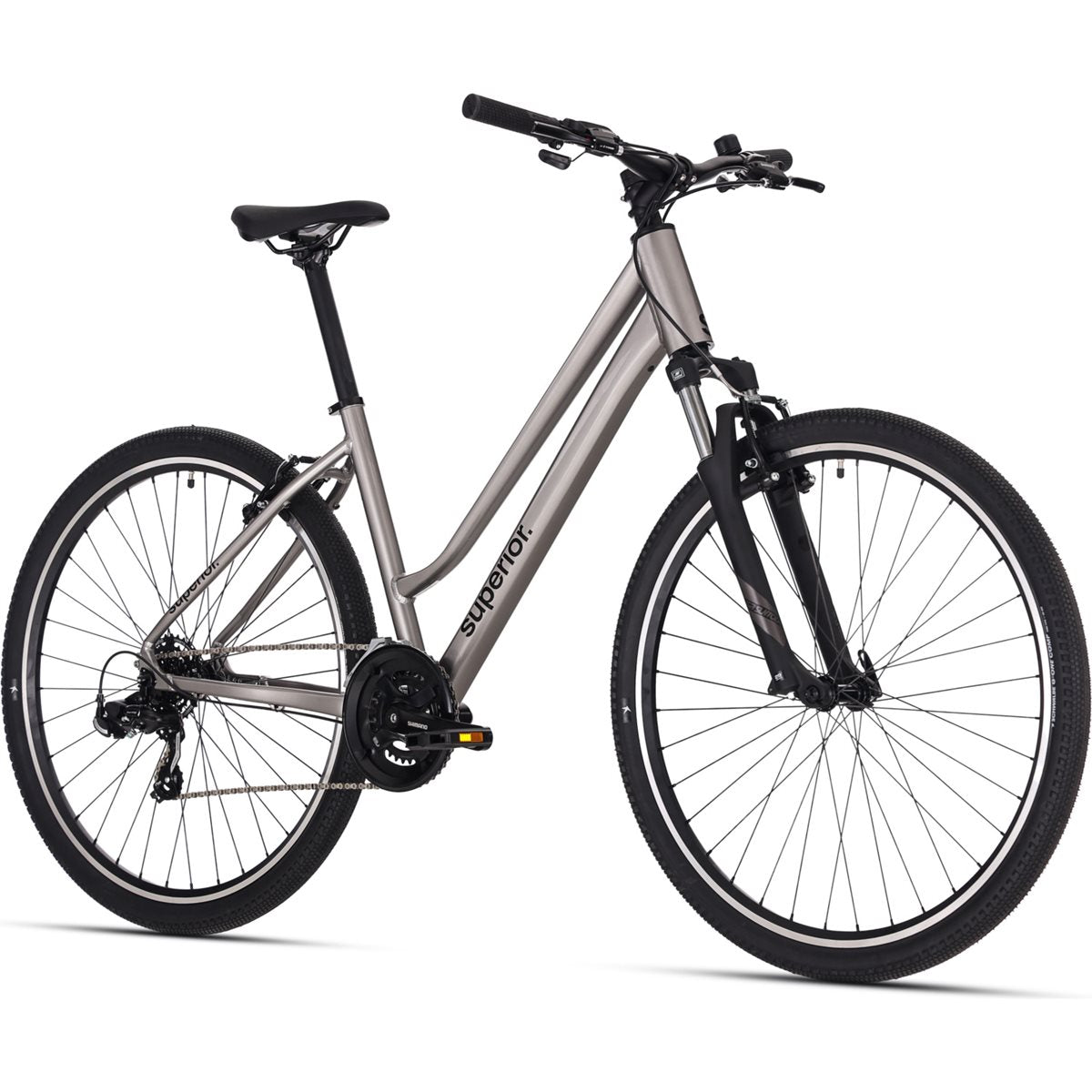 Hybridcykel Superior BLOX 6.0 MS Gloss Dark Chrome