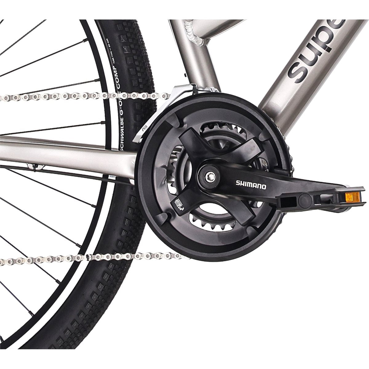 Hybridcykel Superior BLOX 6.0 MS Gloss Dark Chrome