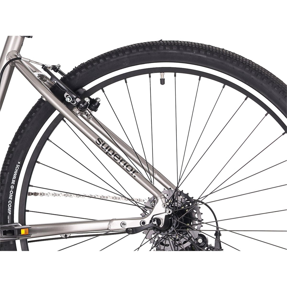 Hybridcykel Superior BLOX 6.0 MS Gloss Dark Chrome