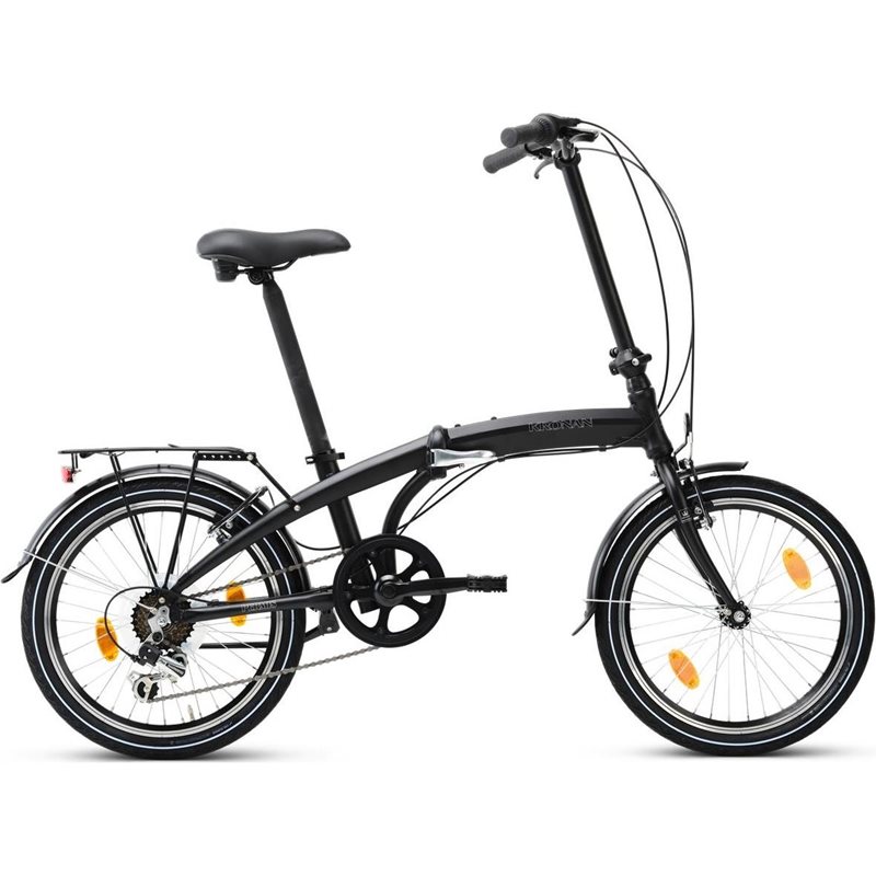 Kronan Hopfällbar Cykel Permis U6 20" 6-Växlad Svart