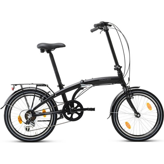 Kronan Hopfällbar Cykel Permis U6 20" 6-Växlad Svart