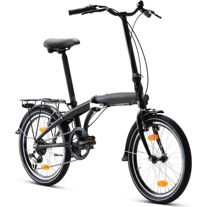 Kronan Hopfällbar Cykel Permis U6 20" 6-Växlad Svart