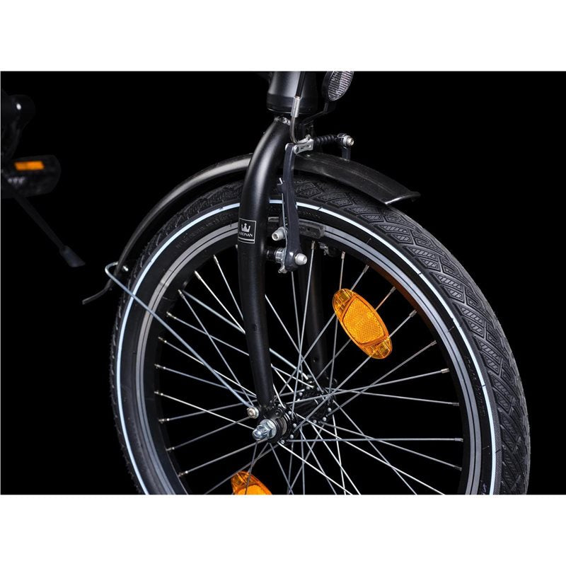 Kronan Hopfällbar Cykel Permis U6 20" 6-Växlad Svart