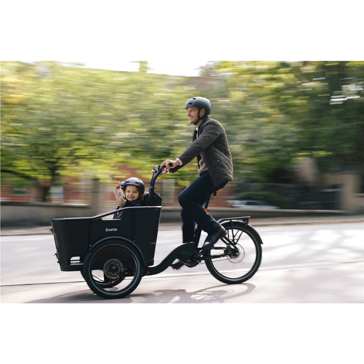 Lådcykel el Ecoride Loader 4 802 Black