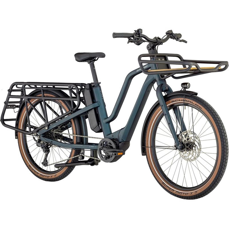 Lastcykel el Bergamont E-Cargoville LT Edition Matt Petrol Blue