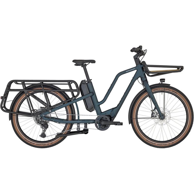 Lastcykel el Bergamont E-Cargoville LT Edition Matt Petrol Blue