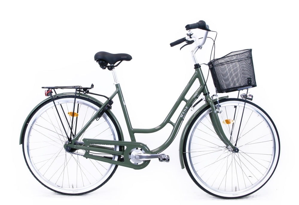 Damcykel MADE Linde 3-växlad 28" grön