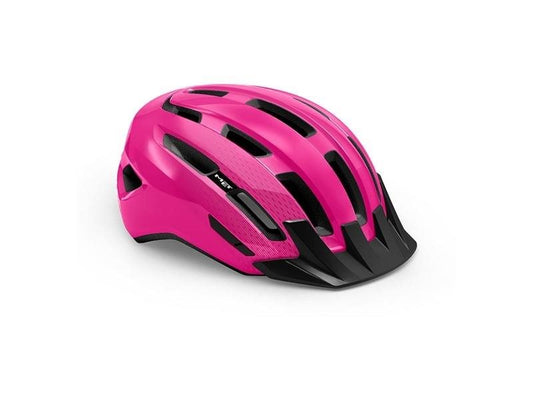 Met Cykelhjälm Active/Crossover Downtown Pink/Glossy