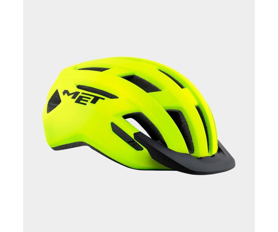 Met Cykelhjälm Allroad Safety Yellow/Matt