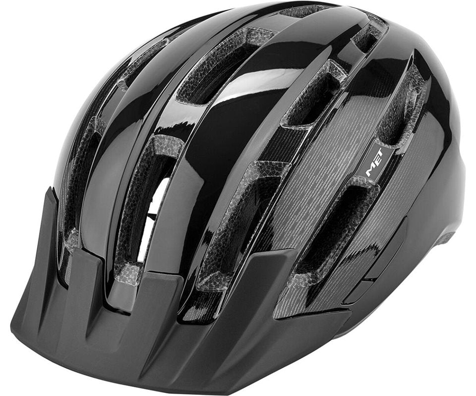 Met Cykelhjälm Downtown Black/Glossy