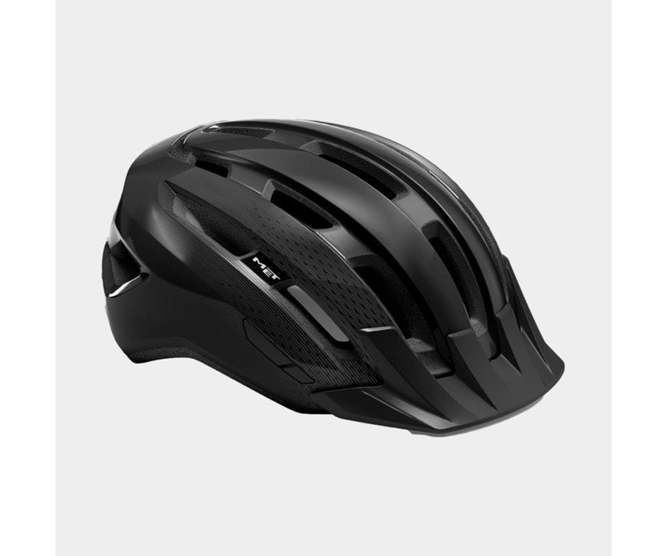 Met Cykelhjälm Downtown Mips Black/Glossy