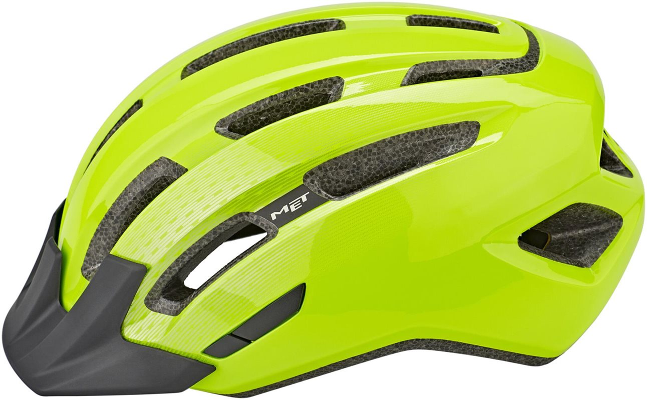 Met Cykelhjälm Downtown Mips Safety Yellow/Glossy
