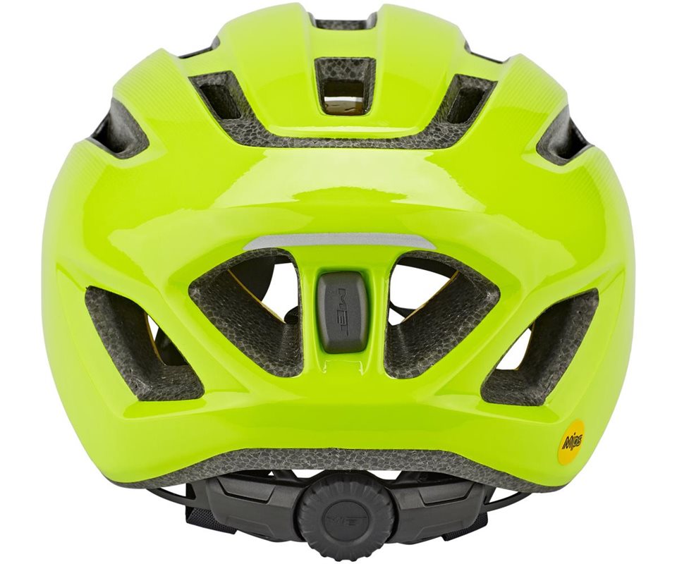 Met Cykelhjälm Downtown Mips Safety Yellow/Glossy