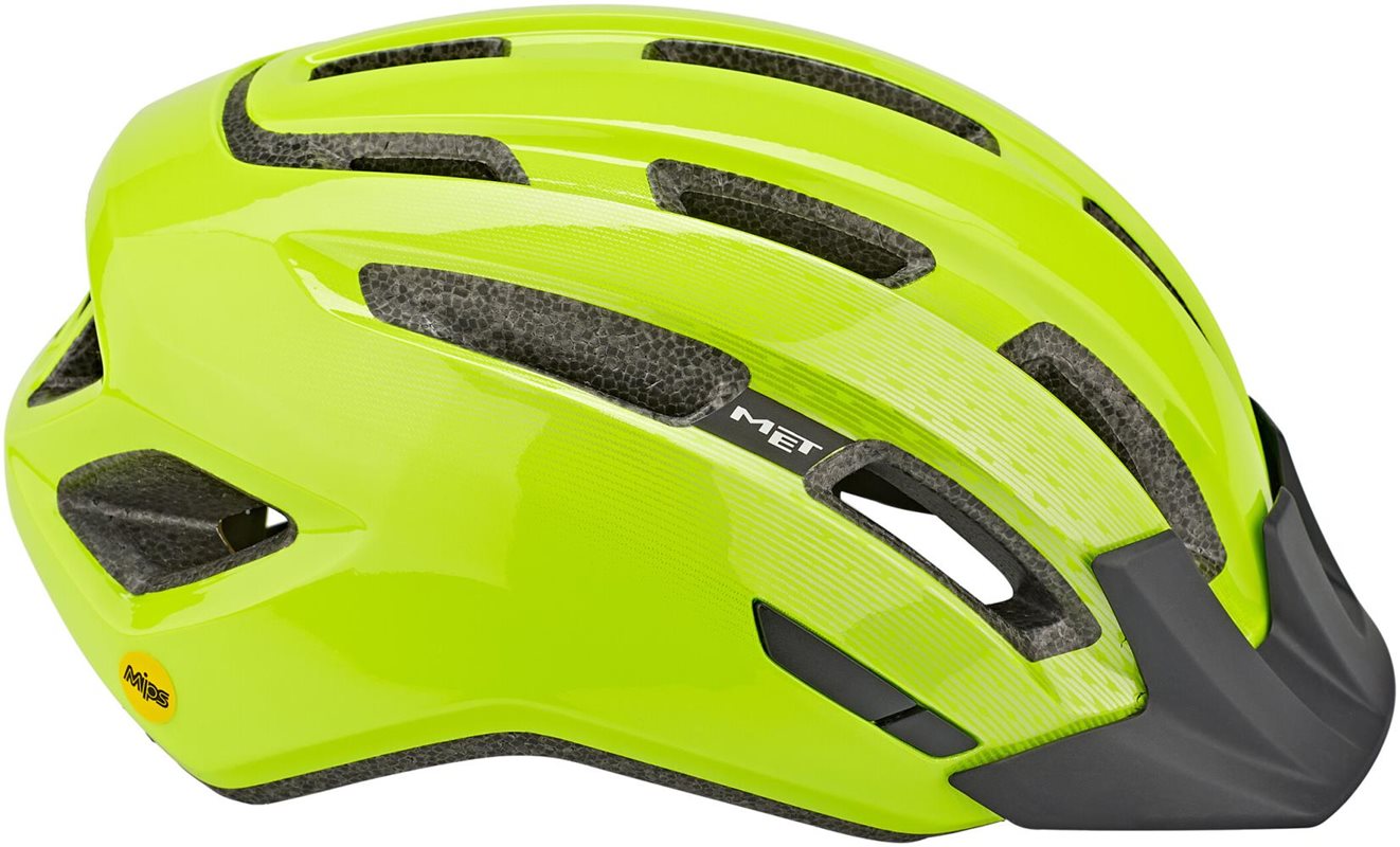 Met Cykelhjälm Downtown Mips Safety Yellow/Glossy