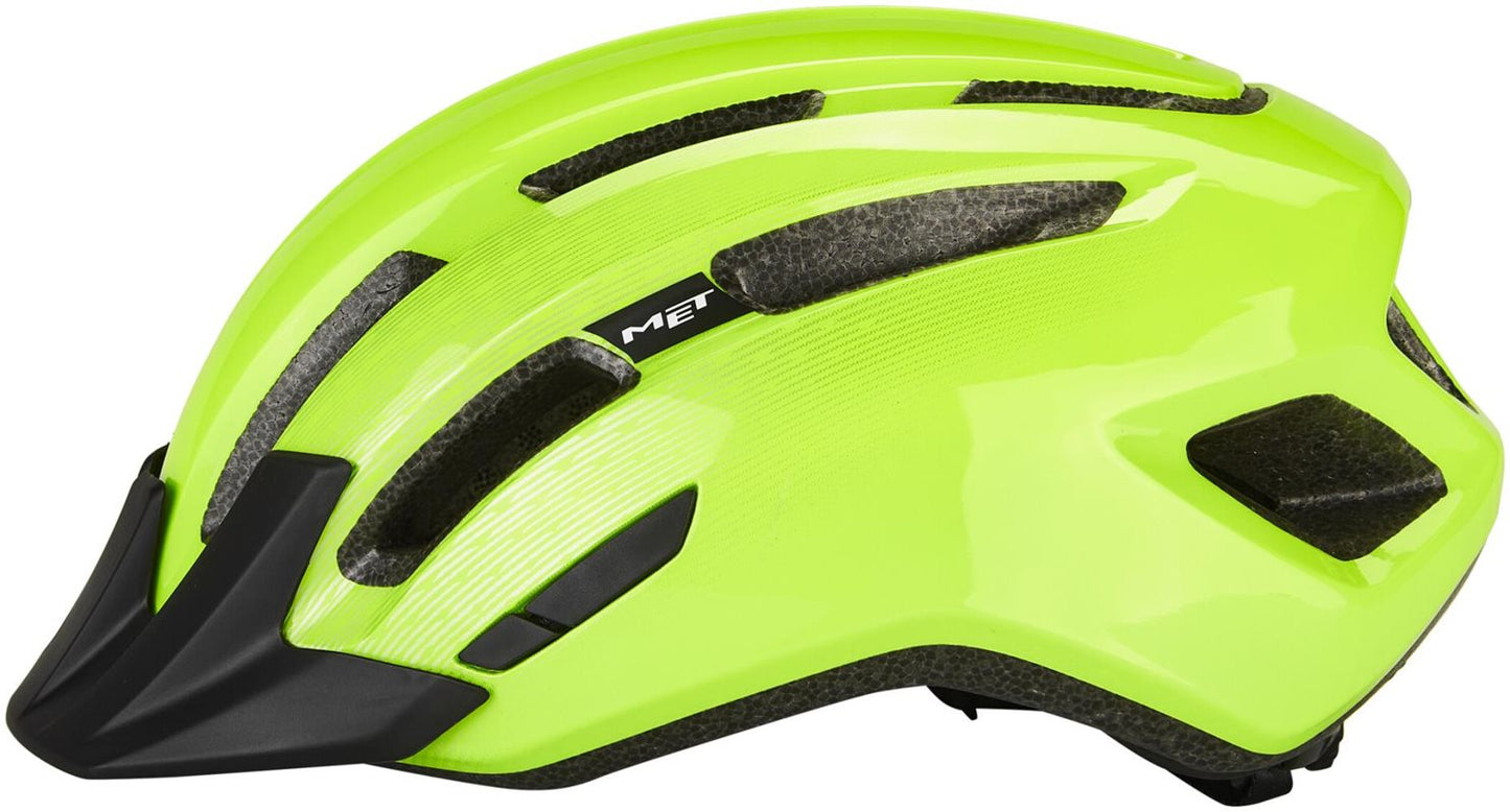 Met Cykelhjälm Downtown Safety Yellow/Glossy