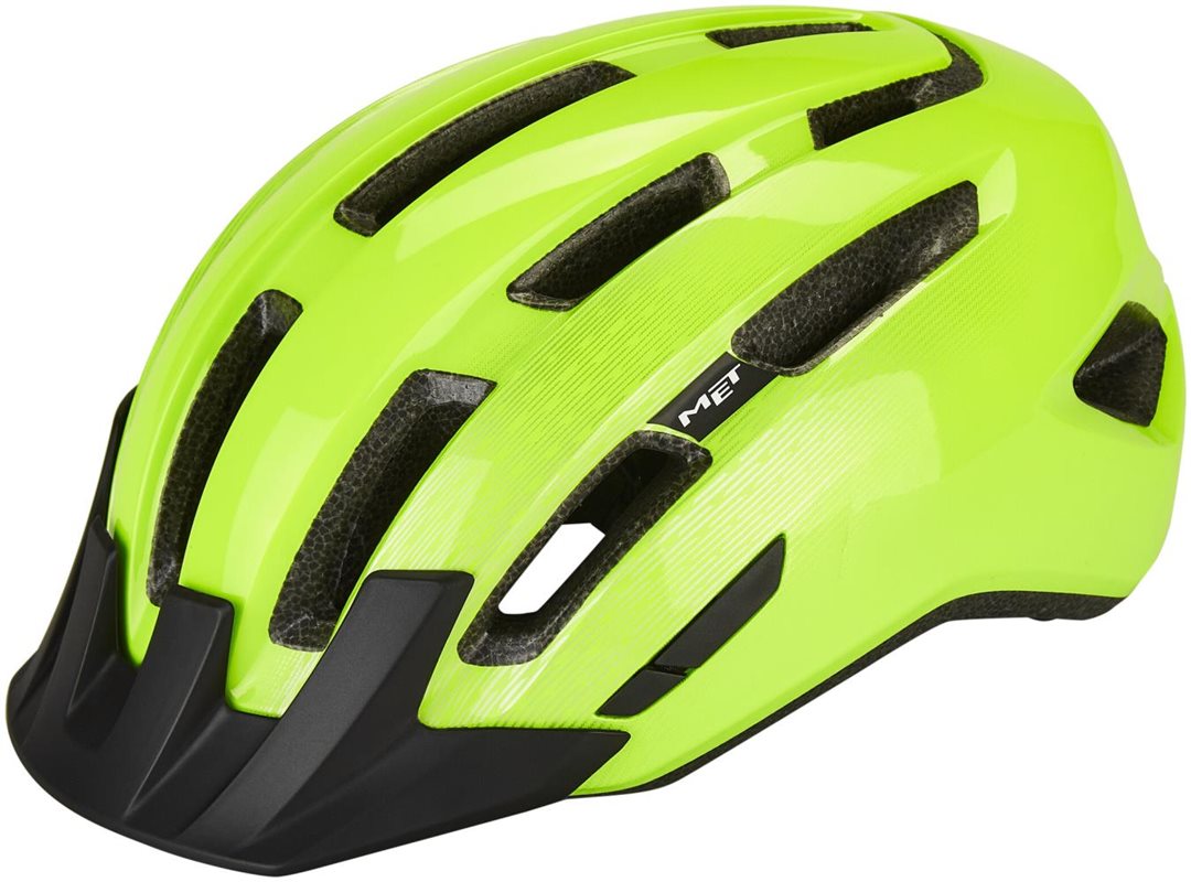 Met Cykelhjälm Downtown Safety Yellow/Glossy