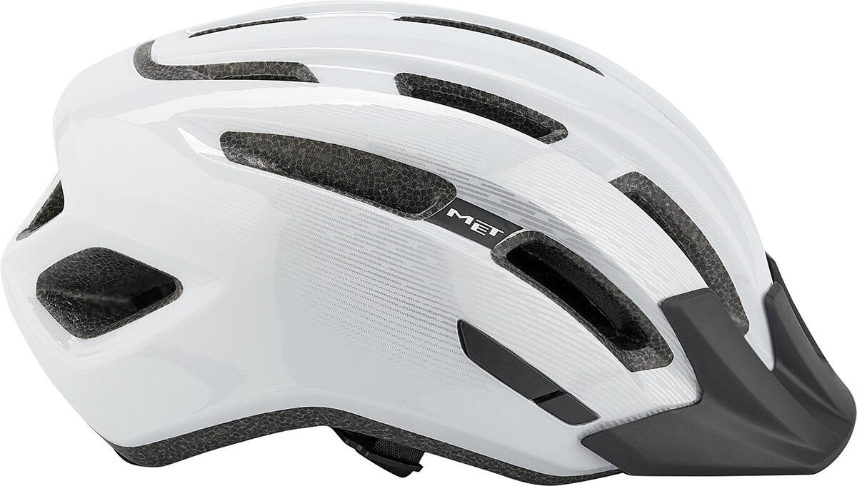 Met Cykelhjälm Downtown White/Glossy
