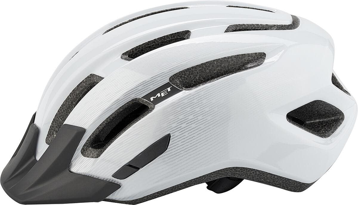 Met Cykelhjälm Downtown White/Glossy