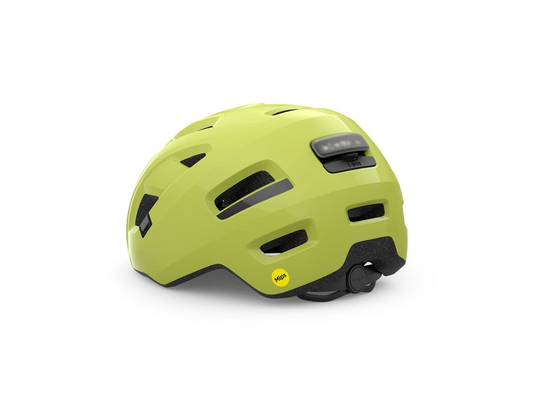 MET Cykelhjälm E-Mob Mips Lime/Glossy
