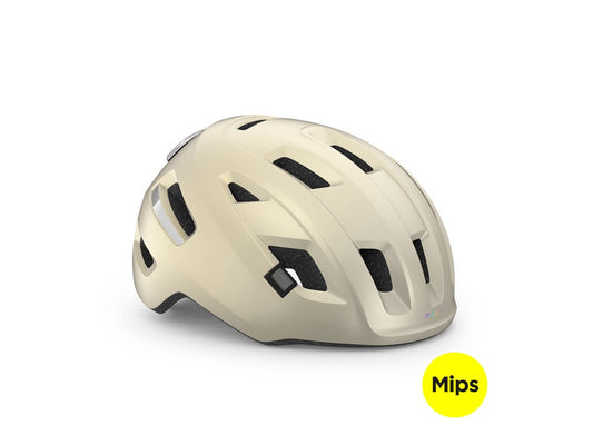MET Cykelhjälm E-Mob Mips Vanilla Ice/Matt