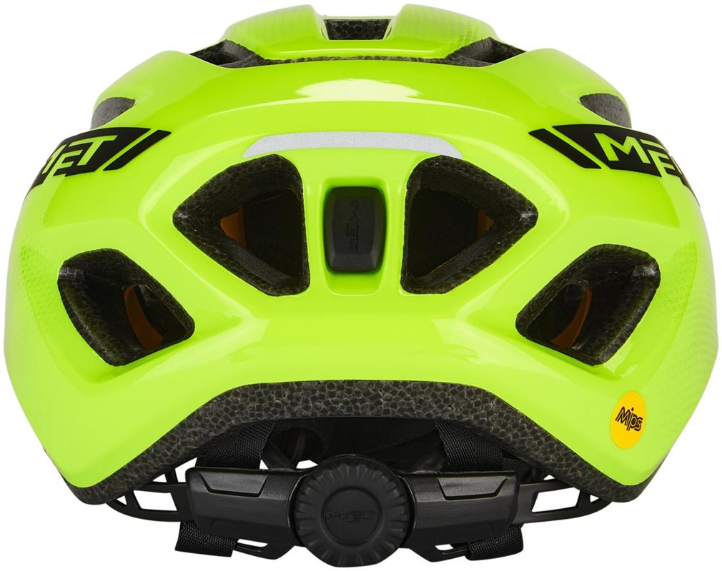 Met Cykelhjälm Miles Mips Safety Yellow/Glossy